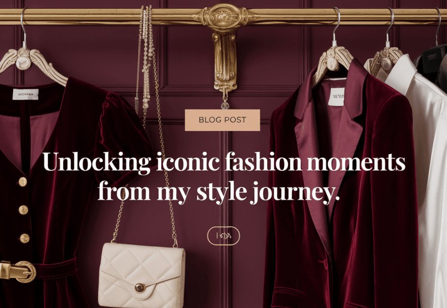 Unlocking Iconic Fashion Moments from my Style Journey