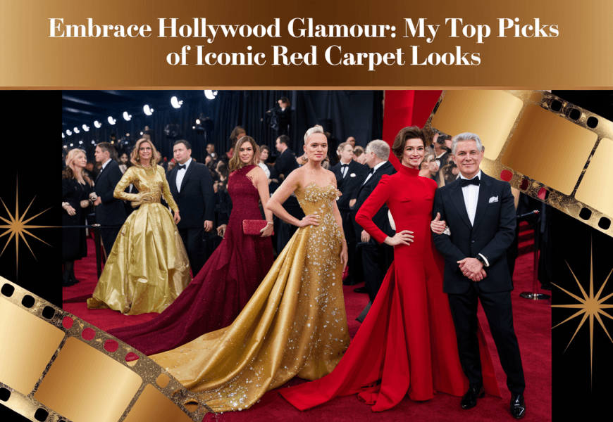 Embrace Hollywood Glamour: My Top Picks of Iconic Red Carpet Looks