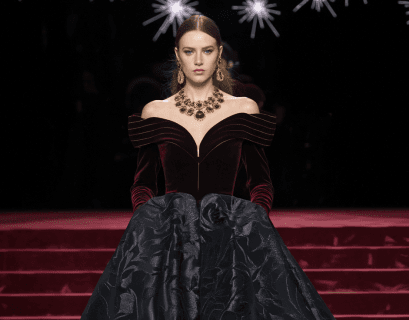Experience Luxury with ALEX PERRY Off-the-shoulder Velvet Gown Product Overview
