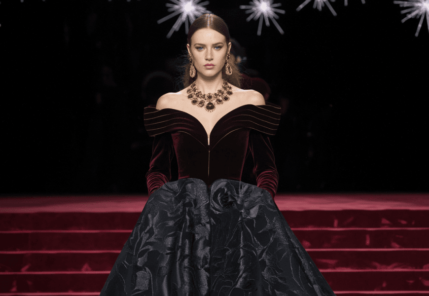 Experience Luxury with ALEX PERRY Off-the-shoulder Velvet Gown Product Overview