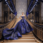 Zuhair Murad’s Train-Detailed Faille Strapless Gown at Moda Operandi