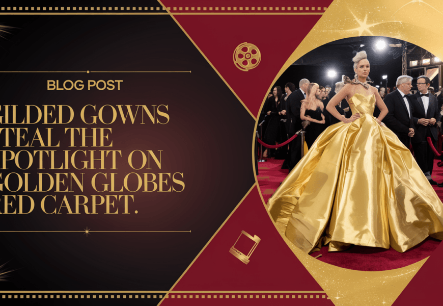 Gilded Gowns Steal the Spotlight on the Golden Globes Red Carpet